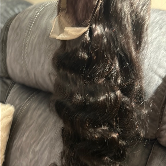 Luxurious Dark Brown Wavy Hair Wig - Picture 5 of 7